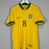 2006/08 BRAZIL KAKA #8 HOME SHIRT (L) NIKE