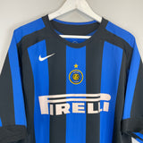 2005/06 INTER MILAN MATERAZZI #23 HOME SHIRT (XL) NIKE