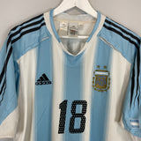 2004/05 ARGENTINA MESSI #18 HOME SHIRT (XL) ADIDAS