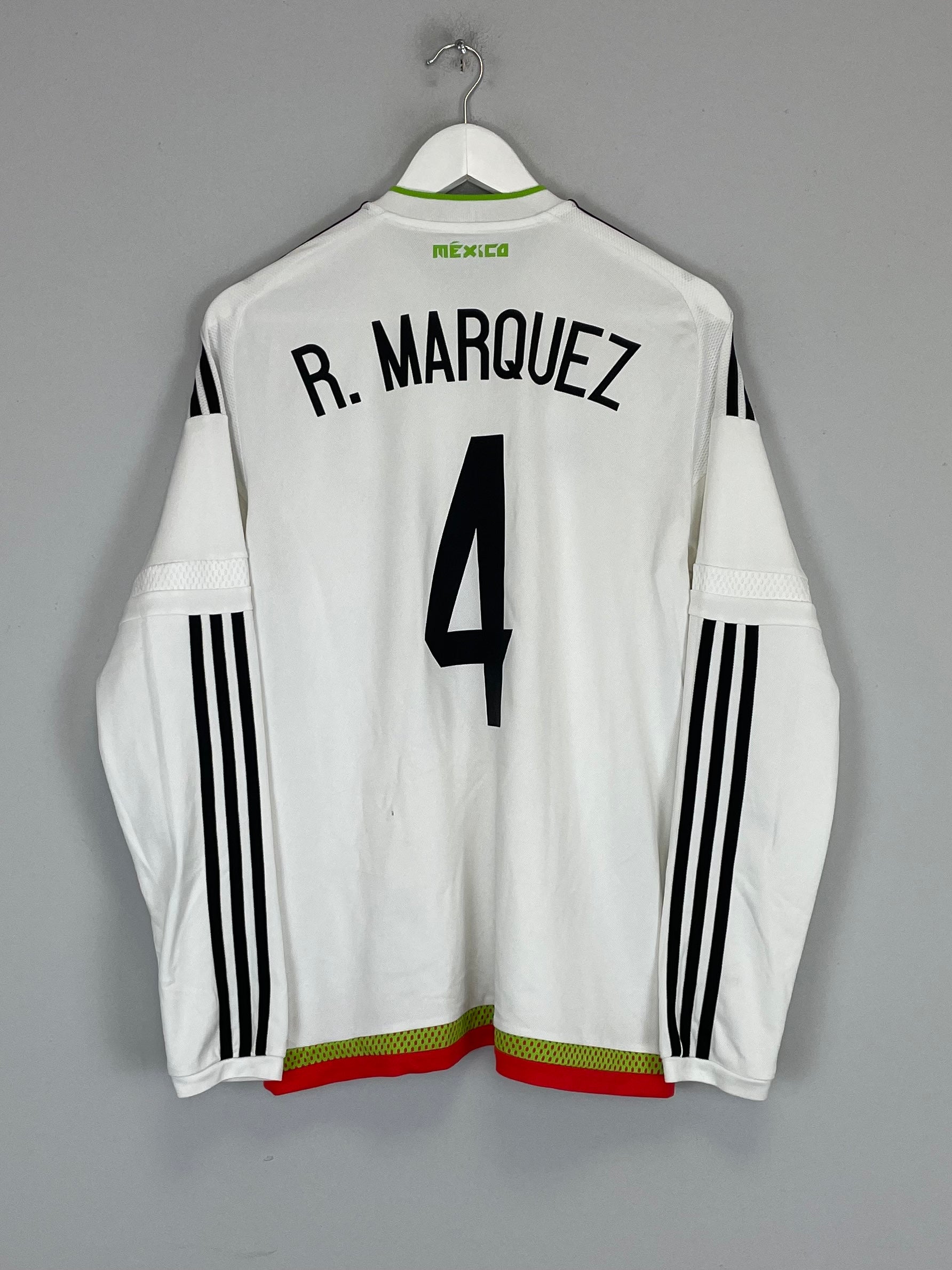 2014/15 MEXICO R.MARQUEZ #4 L/S AWAY SHIRT (M) ADIDAS