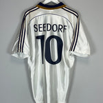 1998/99 REAL MADRID SEEDORF #10 HOME SHIRT (L) ADIDAS