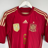 2013/15 SPAIN A.INIESTA #6 HOME SHIRT (S) ADIDAS