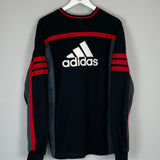 2000/02 AC MILAN L/S TRAINING SHIRT (L) ADIDAS