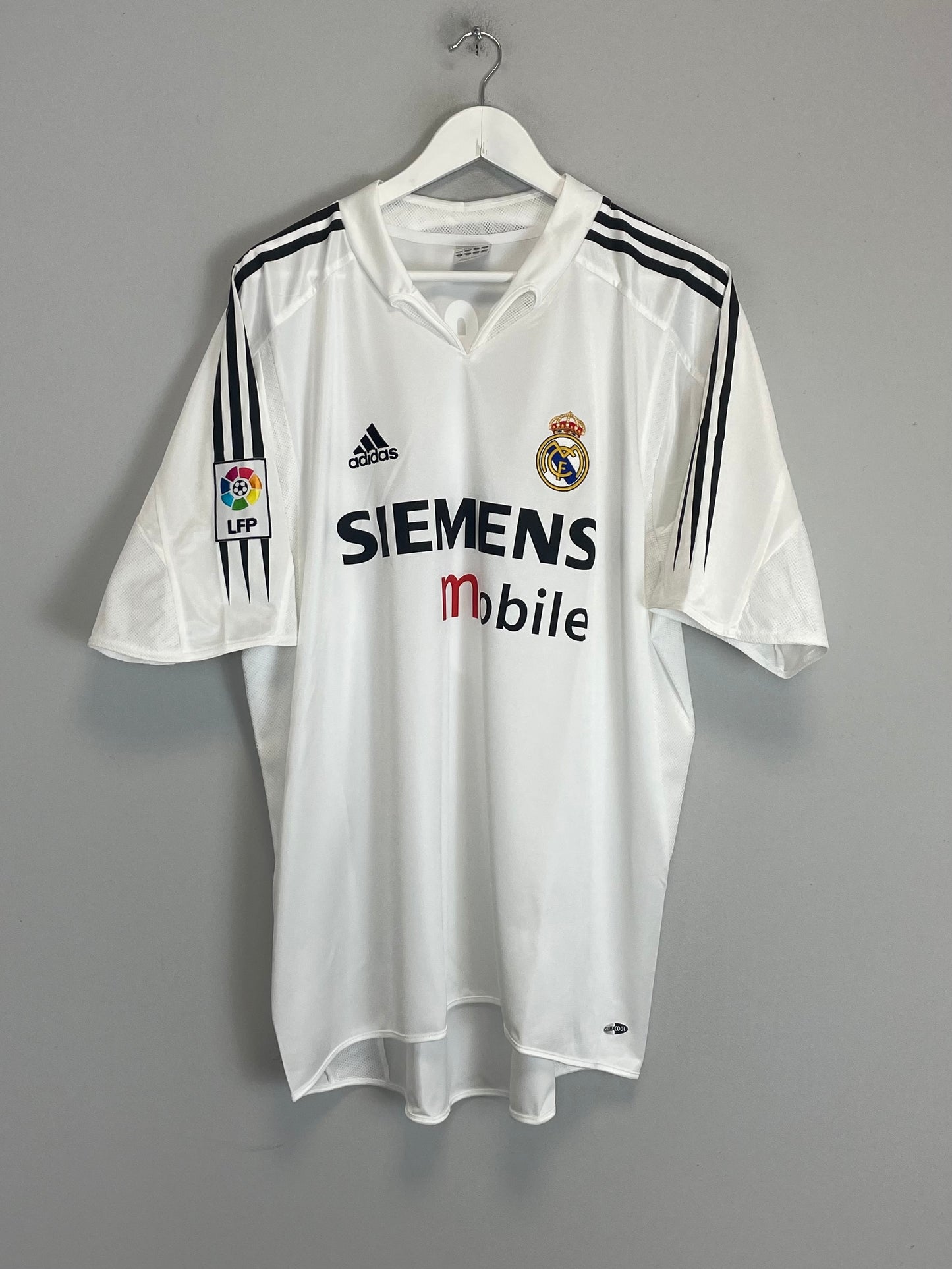 2004/05 REAL MADRID ZIDANE #5 HOME SHIRT (XL) ADIDAS