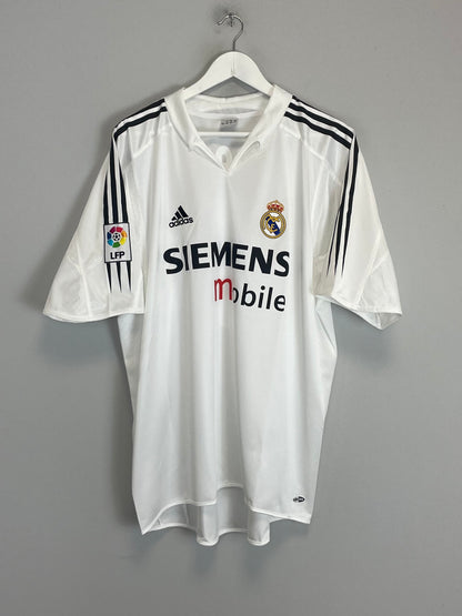 2004/05 REAL MADRID ZIDANE #5 HOME SHIRT (XL) ADIDAS