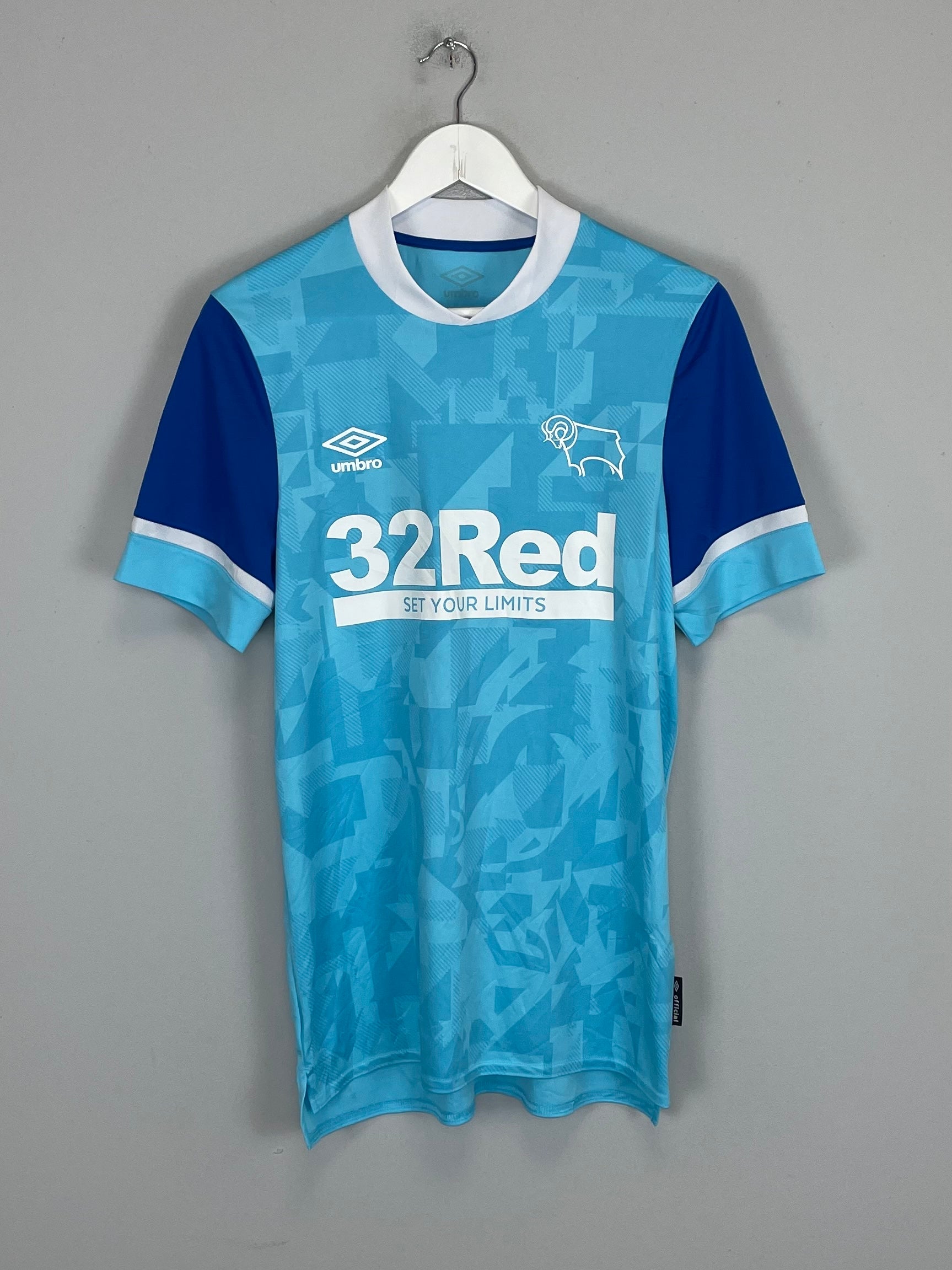 2021/22 DERBY COUNTY AWAY SHIRT (M) UMBRO