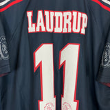 1997/98 AJAX LAUDRUP #11 AWAY SHIRT (XXL) UMBRO