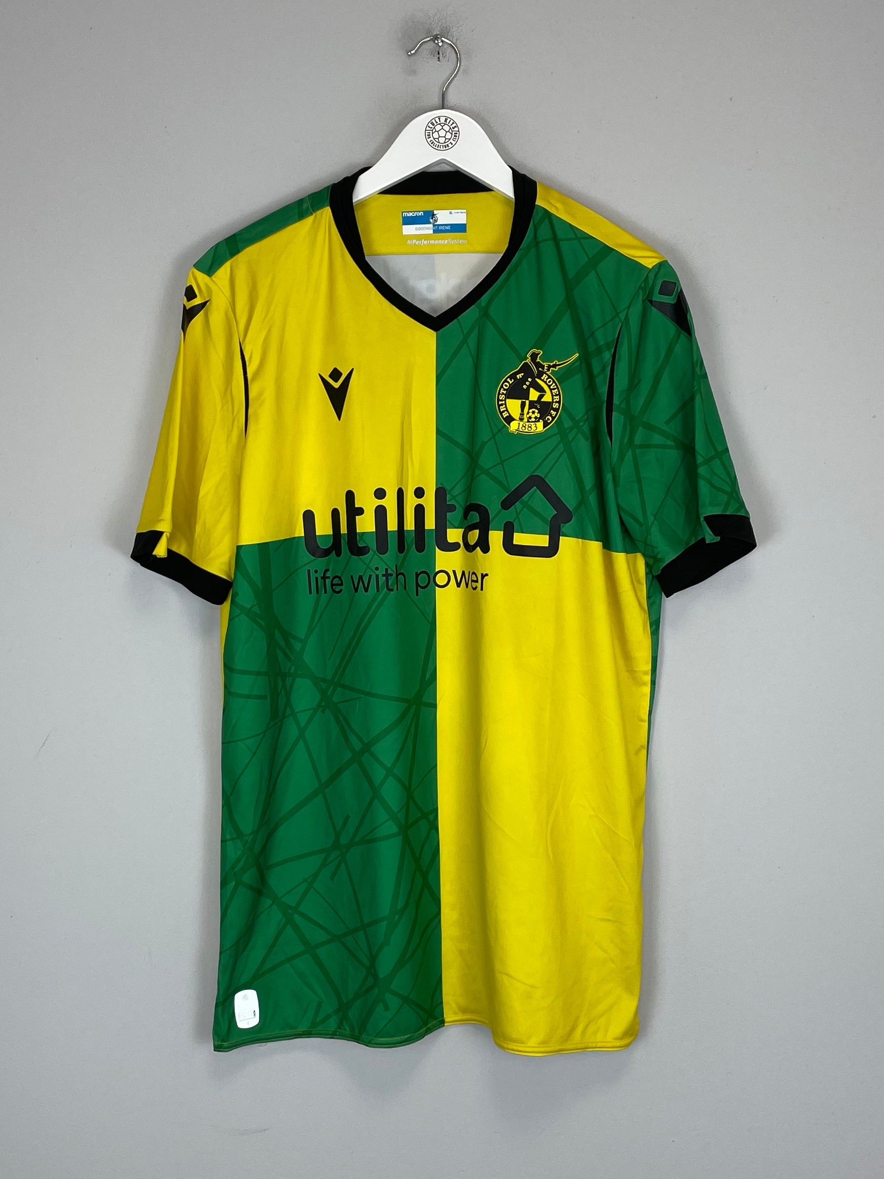 2021/22 BRISTOL ROVERS AWAY SHIRT (XL) MACRON