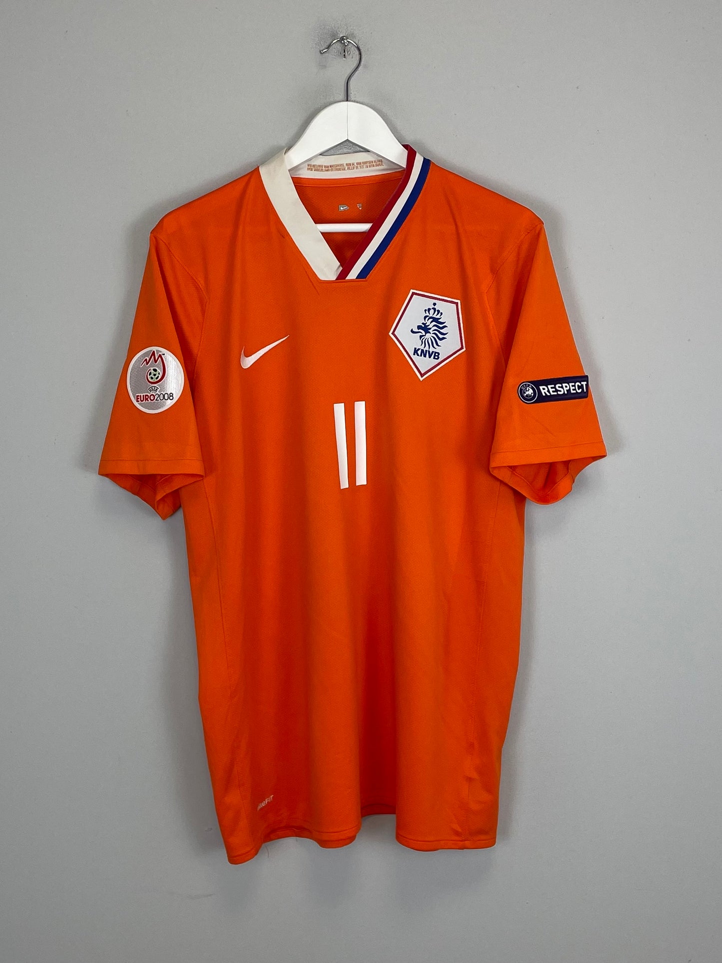 2008/10 NETHERLANDS ROBBEN #11 HOME SHIRT (XL) NIKE