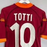 2001/02 ROMA TOTTI #10 HOME SHIRT (L) KAPPA