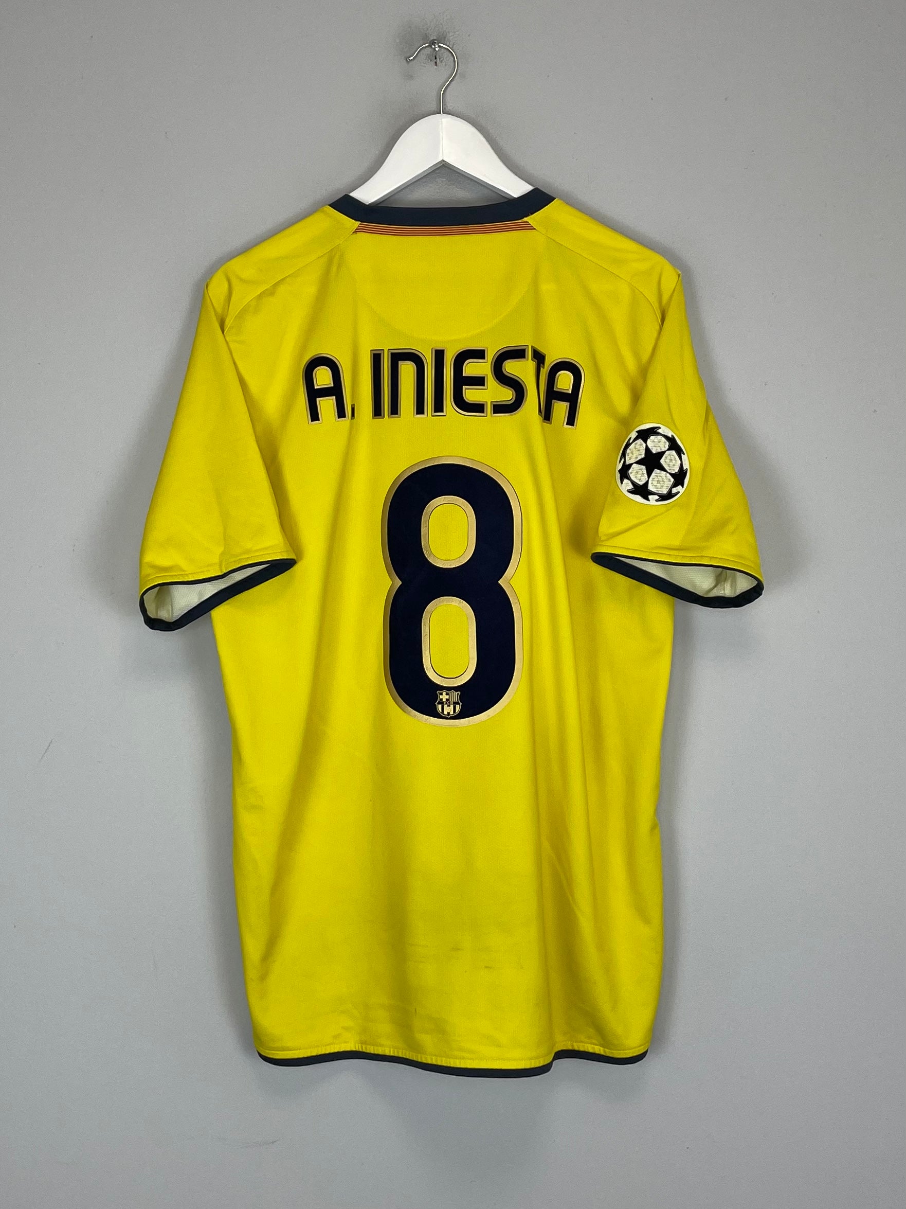 2008/10 BARCELONA A.INIESTA #8 C/L AWAY SHIRT (L) NIKE