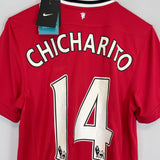 2011/12 MANCHESTER UNITED CHICHARITO #14 *BNWT* HOME SHIRT (S) NIKE