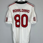 2010/11 AC MILAN RONALDINHO #80 AWAY SHIRT (M) ADIDAS