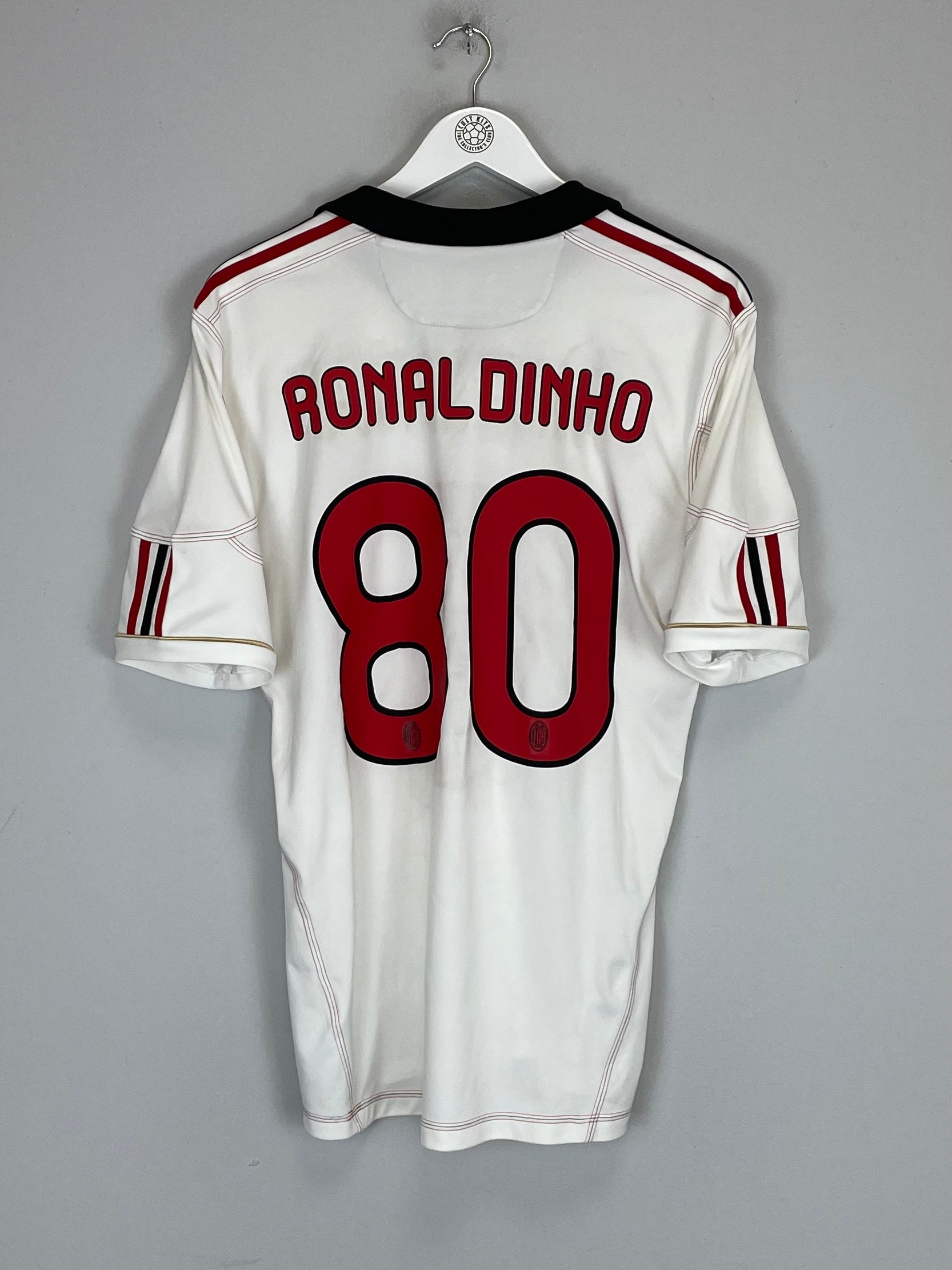 2010/11 AC MILAN RONALDINHO #80 AWAY SHIRT (M) ADIDAS