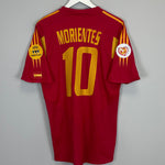 2004/06 SPAIN MORIENTES #10 HOME SHIRT (M) ADIDAS