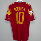 2004/06 SPAIN MORIENTES #10 HOME SHIRT (M) ADIDAS