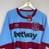 2020/21 WEST HAM ANTONIO #30 *BNWT* AWAY SHIRT (XXXL) UMBRO