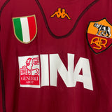 2001/02 ROMA TOTTI #10 HOME SHIRT (L) KAPPA