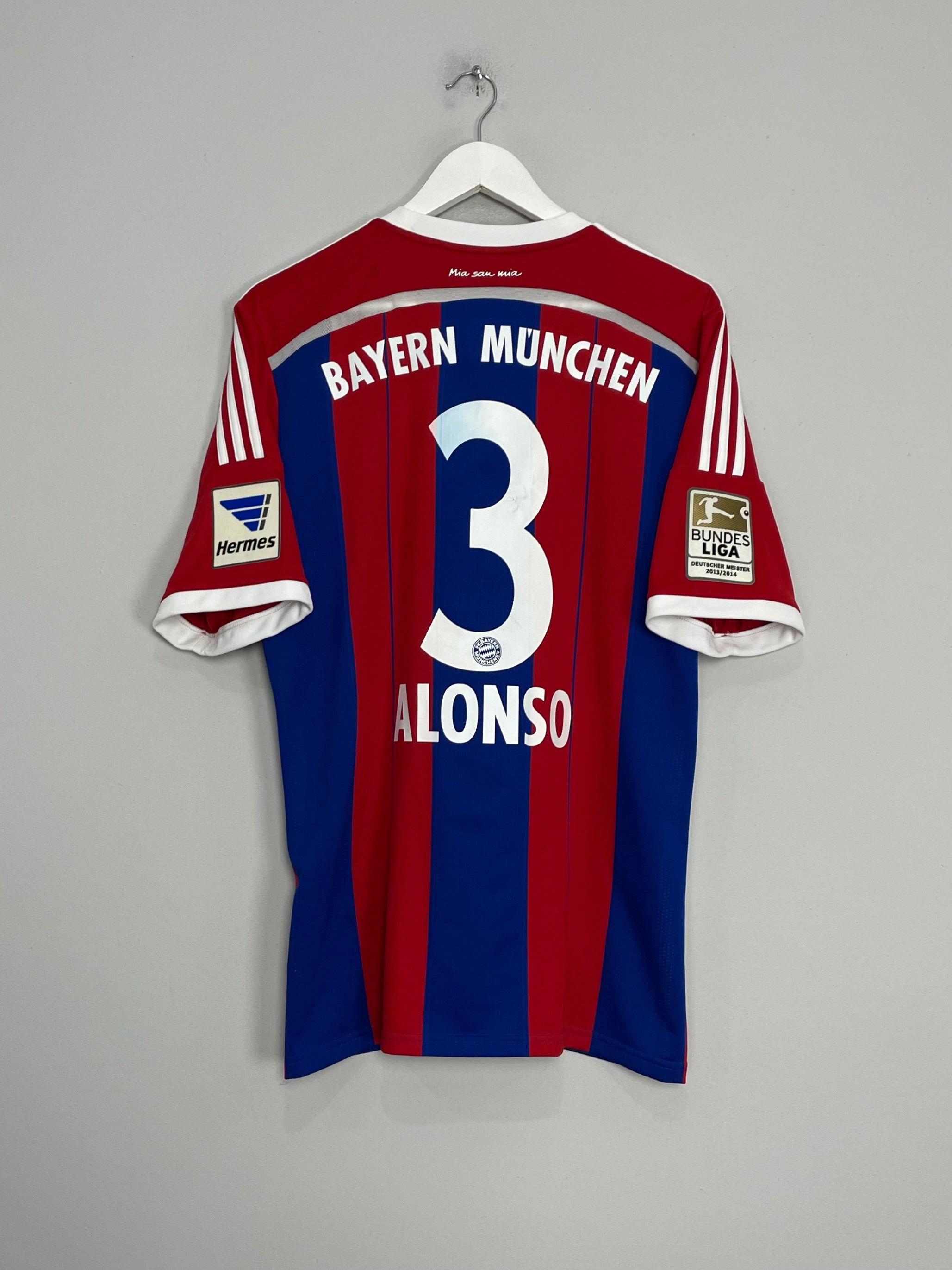 2014/15 BAYERN MUNICH ALONSO #3 HOME SHIRT (L) ADIDAS