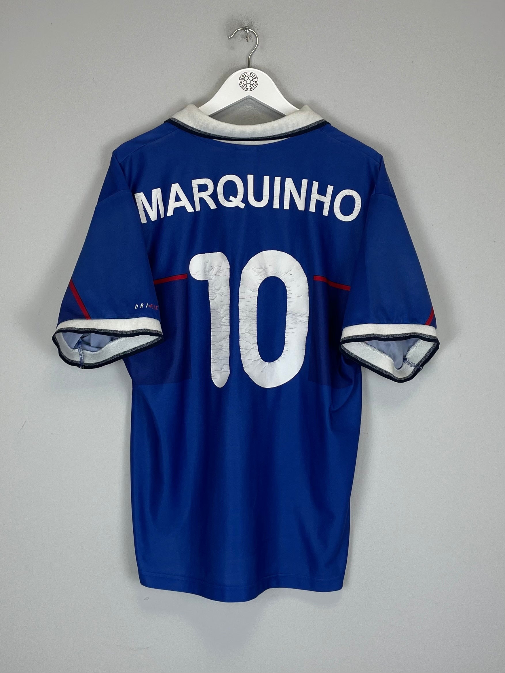 1997/99 RANGERS MARQUINHO #10 HOME SHIRT (XL) NIKE