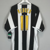 2004/05 JUVENTUS NEDVED #11 *BNWT* HOME SHIRT (XL) NIKE