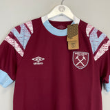 2022/23 WEST HAM * BNWT* HOME SHIRT (S) UMBRO