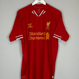 2013/14 LIVERPOOL GERRARD #8 HOME SHIRT (L) NEW BALANCE