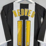 2004/05 JUVENTUS NEDVED #11 *BNWT* HOME SHIRT (XL) NIKE