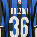 2007/08 INTER MILAN BOLZONI #36 *CENTENARY* HOME SHIRT (XL) NIKE