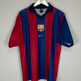 2000/01 BARCELONA HOME SHIRT (M) NIKE BASIC