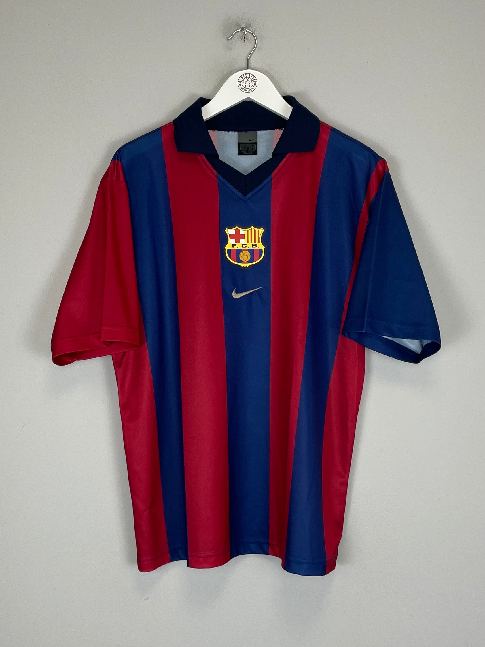 2000/01 BARCELONA HOME SHIRT (M) NIKE BASIC