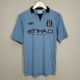 2012/13 MANCHESTER CITY HART #1 HOME SHIRT (S) UMBRO