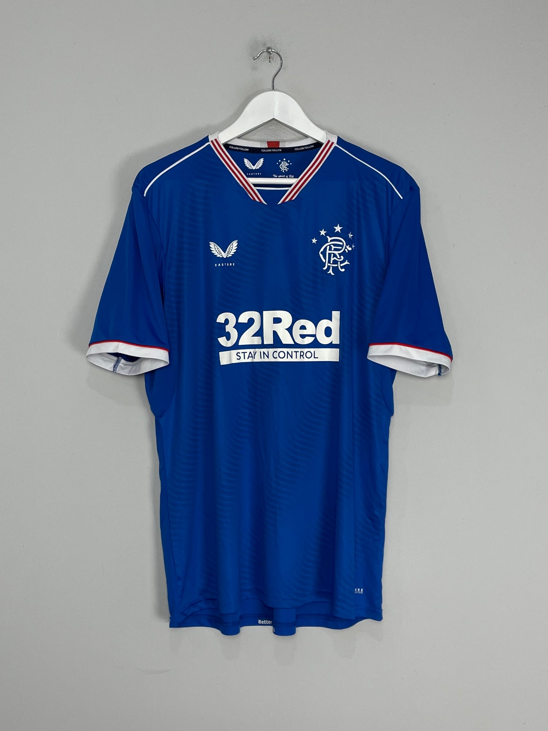 2020/21 RANGERS HOME SHIRT (XL) CASTORE