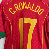 2004/06 PORTUGAL C.RONALDO #17 HOME SHIRT (L) NIKE