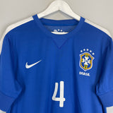 2013/14 BRAZIL LUIZ #4 AWAY SHIRT (M) NIKE