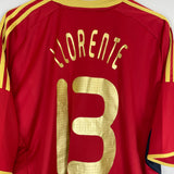 2009 SPAIN LLORENTE #13 CONFEDERATIONS CUP HOME SHIRT (XXL) ADIDAS