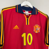 1999/01 SPAIN RAUL #10 HOME SHIRT (L) ADIDAS