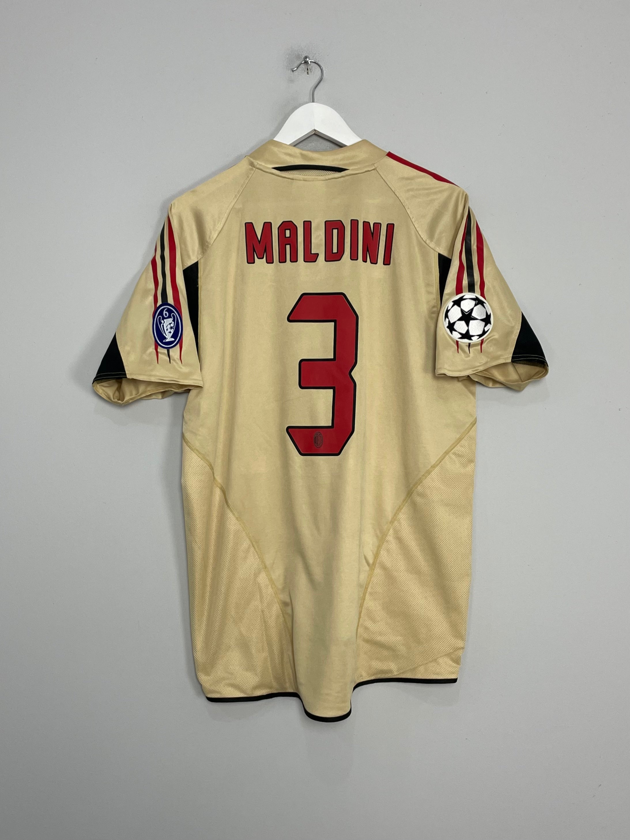 2004/05 AC MILAN MALDINI #3 C/L THIRD SHIRT (M) ADIDAS