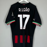 2022/23 AC MILAN R.LEAO #17 *AUTHENTIC* HOME SHIRT (XXL) PUMA