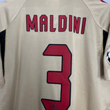 2004/05 AC MILAN MALDINI #3 C/L THIRD SHIRT (M) ADIDAS