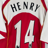 2004/05 ARSENAL HENRY #14 HOME SHIRT (XL) NIKE