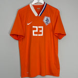 2008/10 NETHERLANDS VAN DER VAART #23 HOME SHIRT (L) NIKE