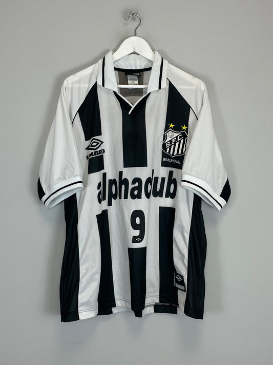 2000 SANTOS #9 HOME SHIRT (XL) UMBRO