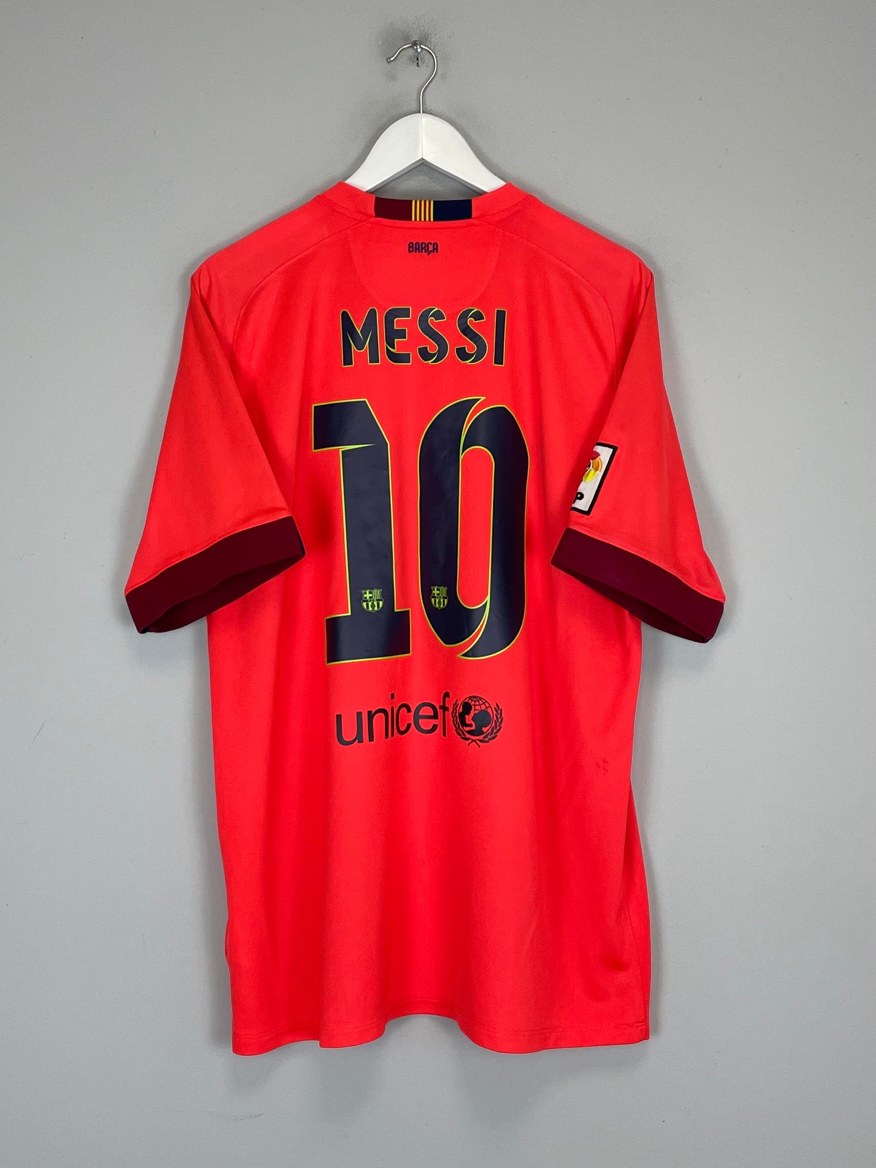 2014/15 BARCELONA MESSI #10 AWAY SHIRT (XL) NIKE