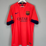 2014/15 BARCELONA MESSI #10 AWAY SHIRT (XL) NIKE