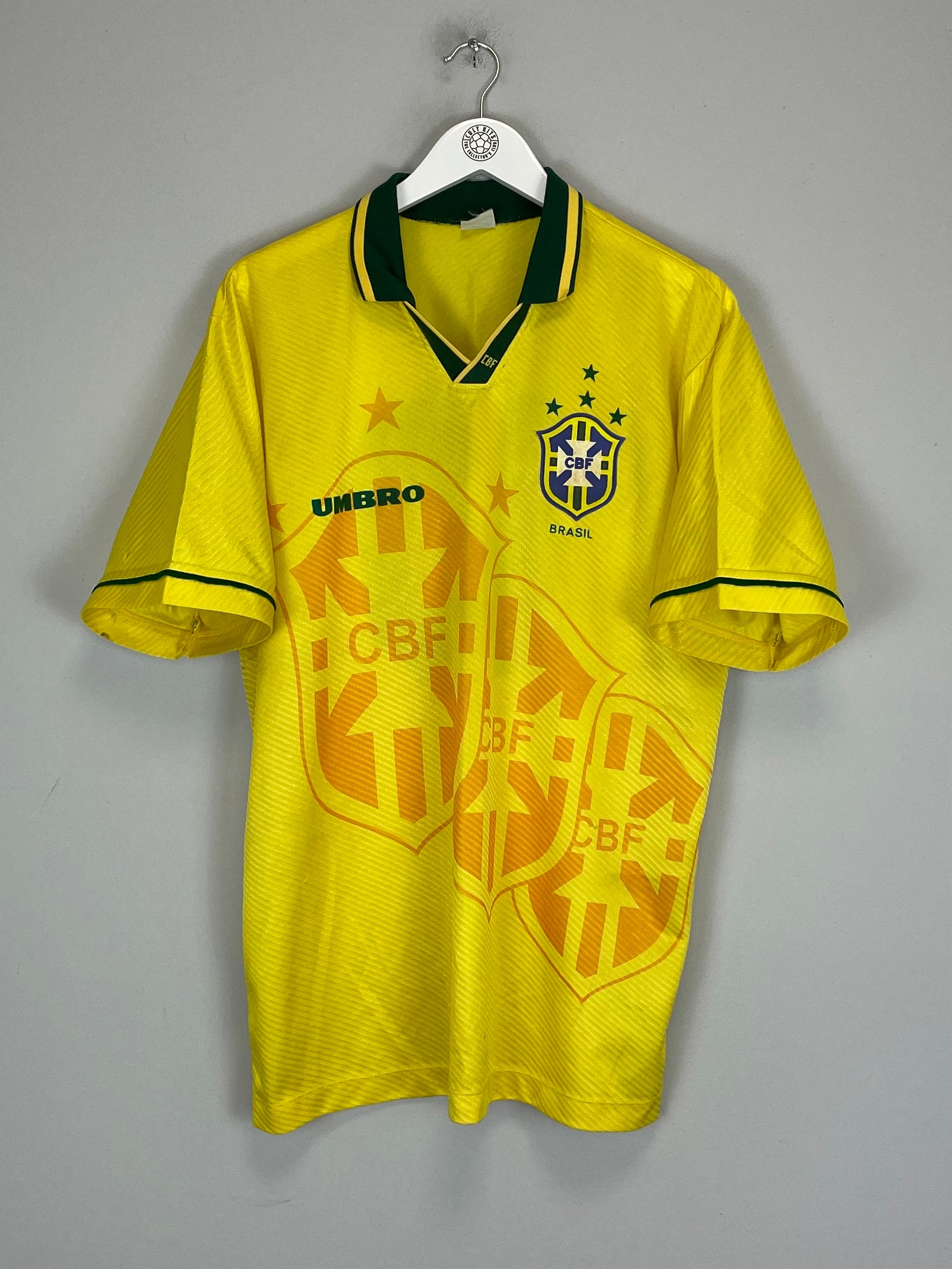 1994/95 BRAZIL #10 HOME SHIRT (XL) UMBRO