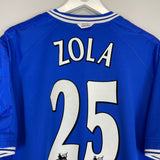 1999/01 CHELSEA ZOLA #25 HOME SHIRT (XL) UMBRO