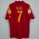 2004/06 SPAIN RAUL #7 HOME SHIRT (XL) ADIDAS