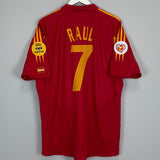 2004/06 SPAIN RAUL #7 HOME SHIRT (XL) ADIDAS