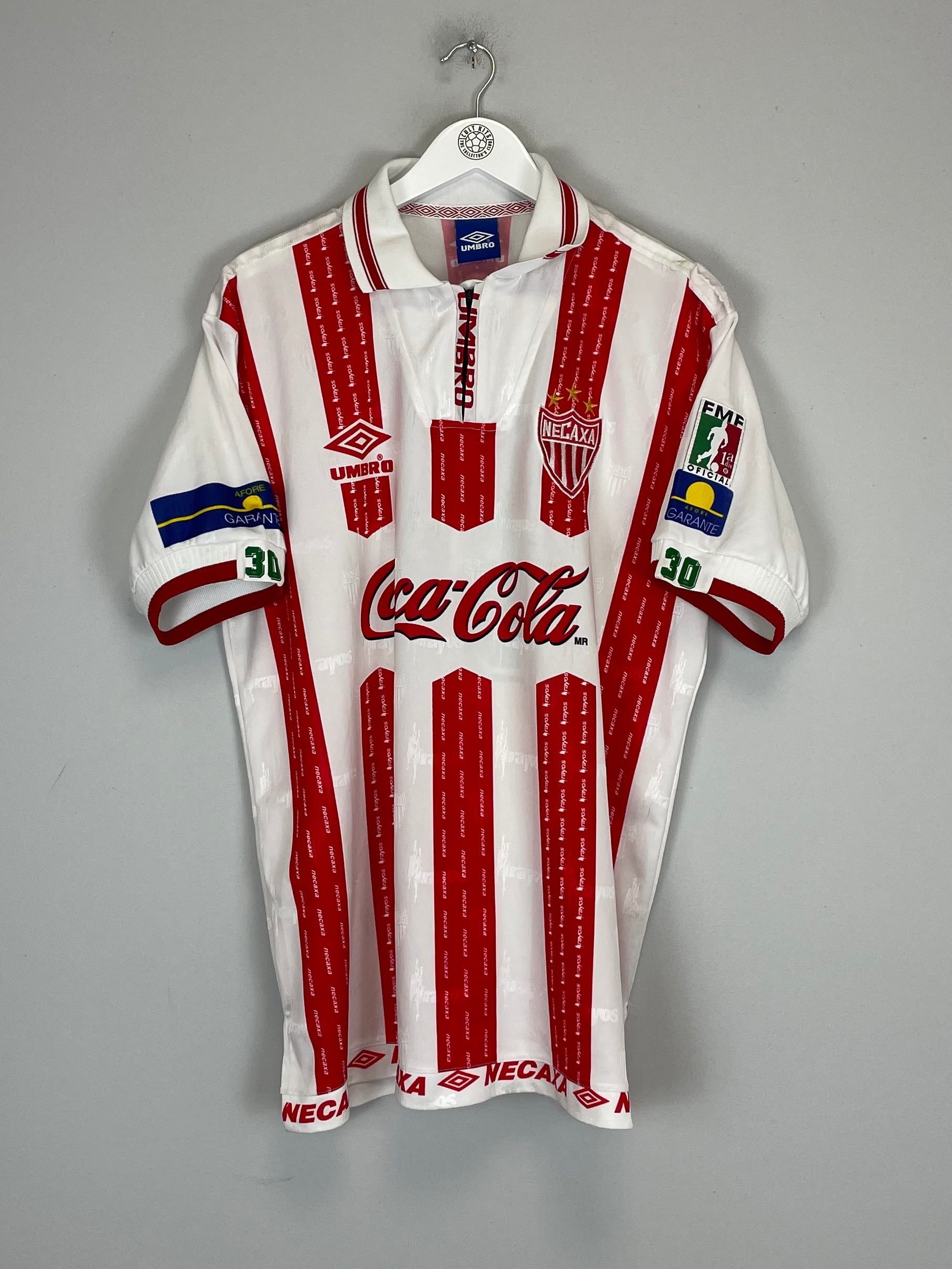 1995/96 NECAXA #30 HOME SHIRT (XL) UMBRO